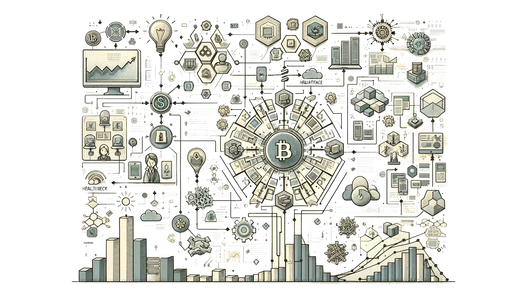 Blockchain Technology Applications Infographic